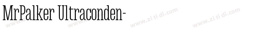 MrPalker Ultraconden字体转换